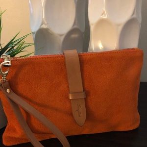Garuglieri Leather/Suede Wristlet Handbag